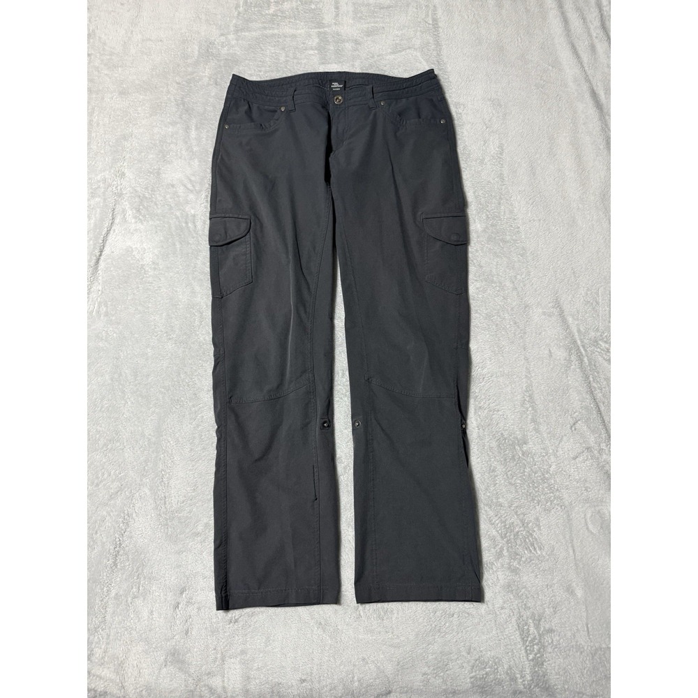 Kuhl Freeflex Roll Up Cargo Pants Womens 12 Short Gray Hiking 32 *FLAW